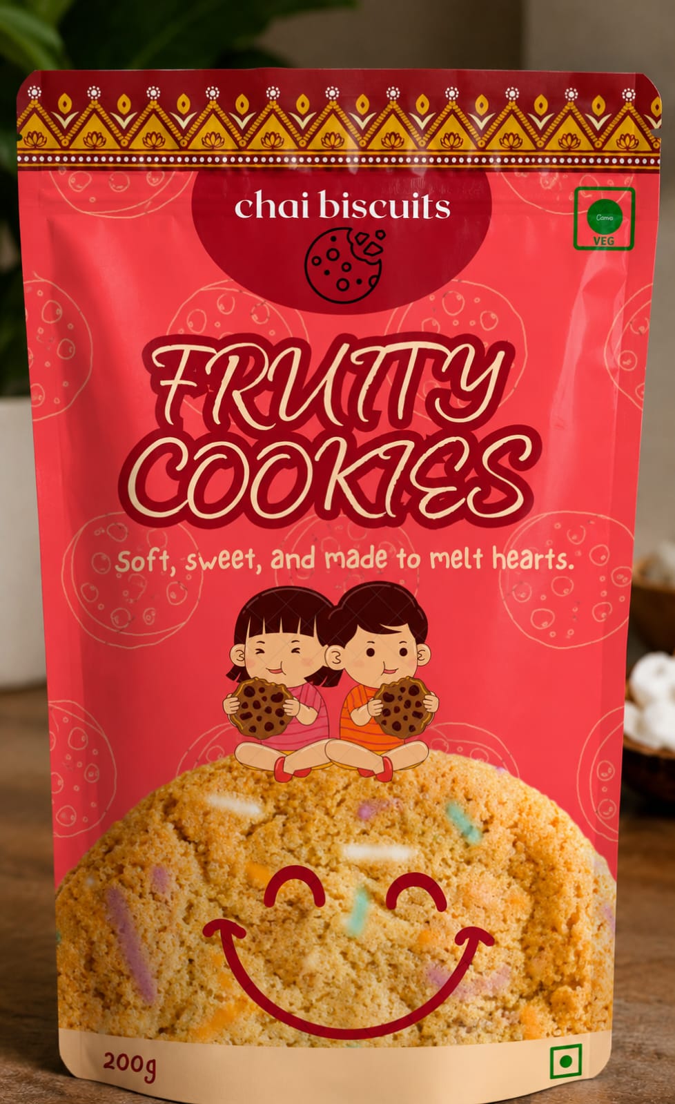 CHAI BISCUITS FRUITY COOKIES 200GM