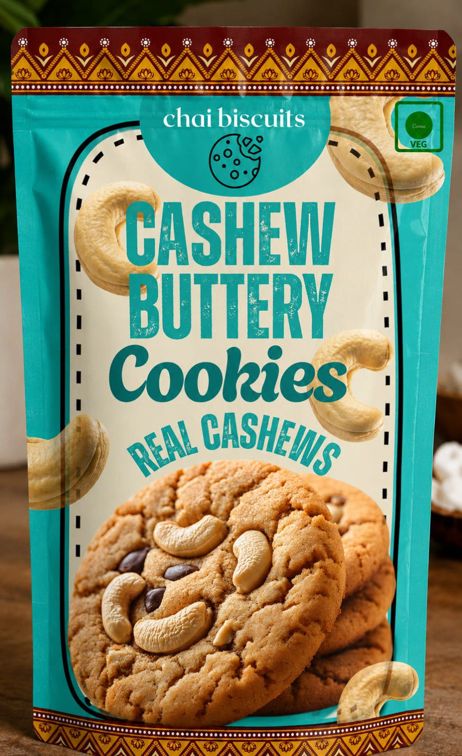 CHAI BISCUITS CASHEWS COOKIES {200GM}